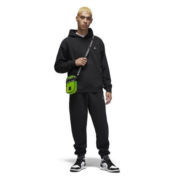 Air Jordan Jumpman Essentials Men's Fleece Pullover Hoodie Black - Picture 5 of 7